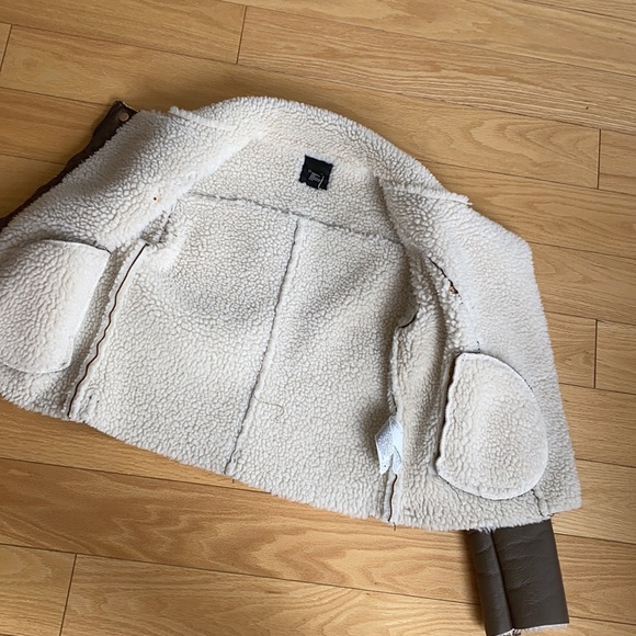 Faux shearling motor jacket - Picture 5 of 5